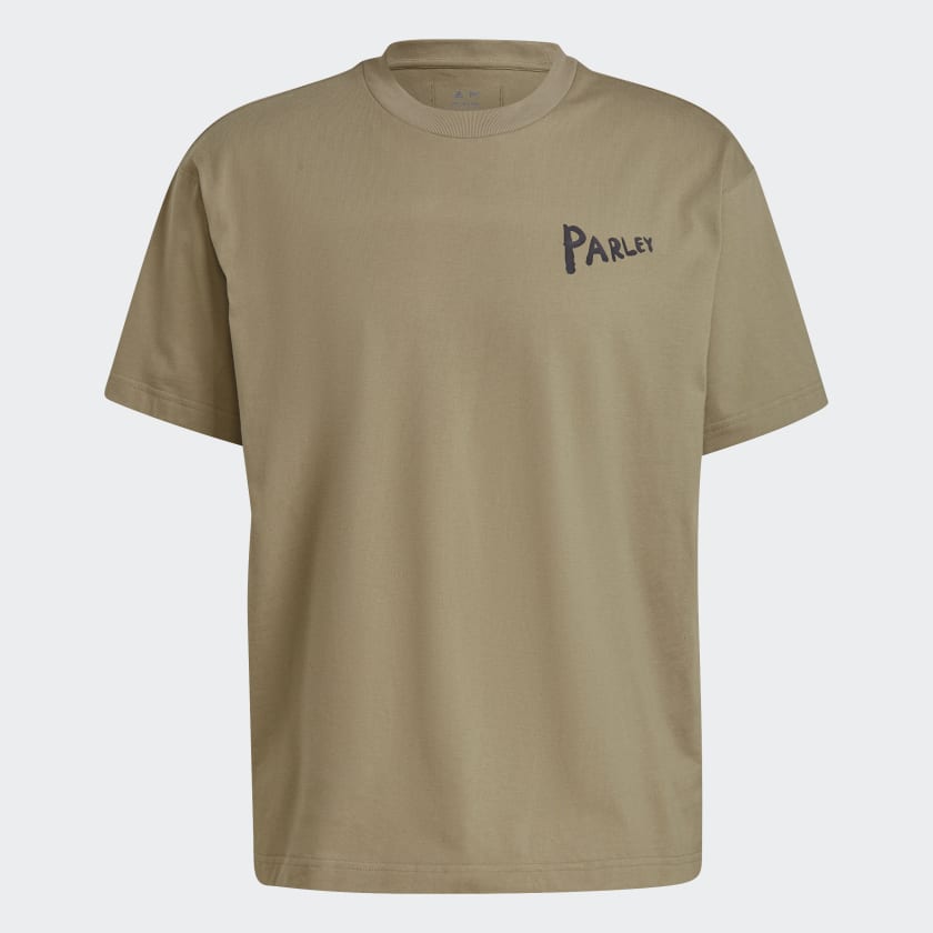 adidas Parley Graphic Tee Gender Neutral Green adidas Malaysia