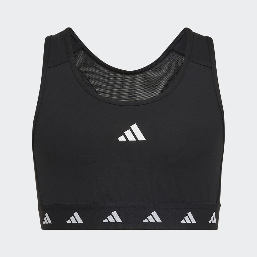 Top deportivo adidas negro outlet