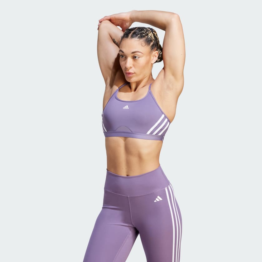 adidas Performance Aeroknit Light-Support Women's Bra Purple