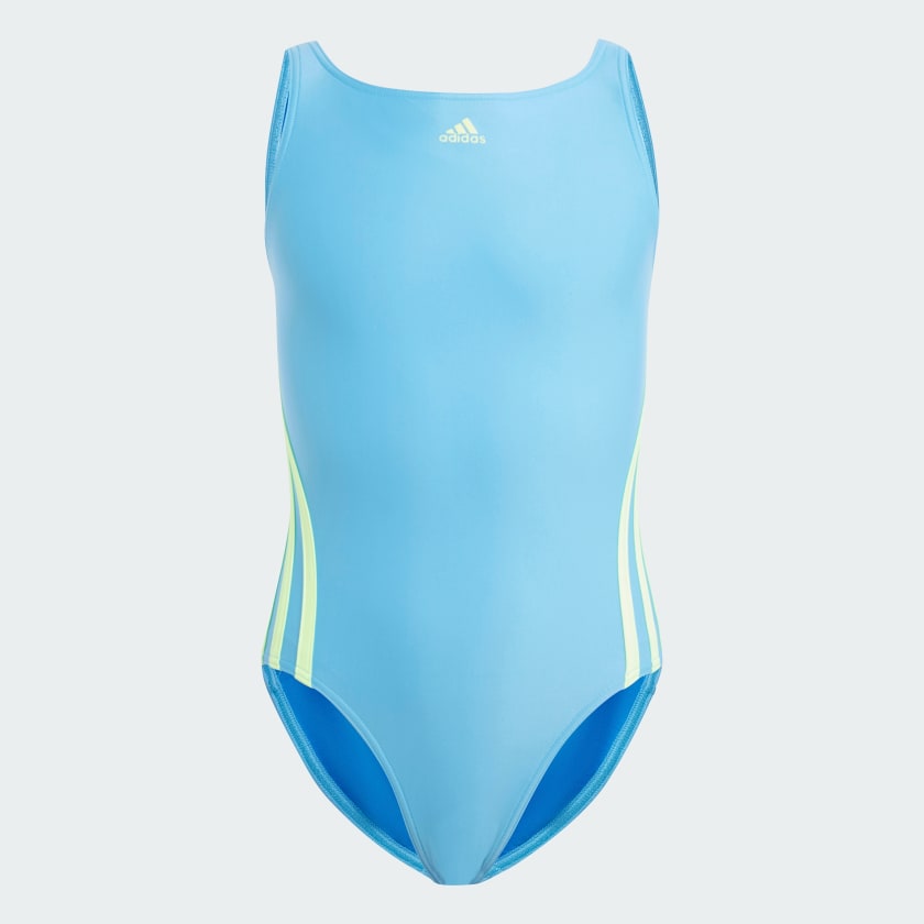 adidas Sportswear 3 Stripes Swimsuit Kids Blue adidas Finland
