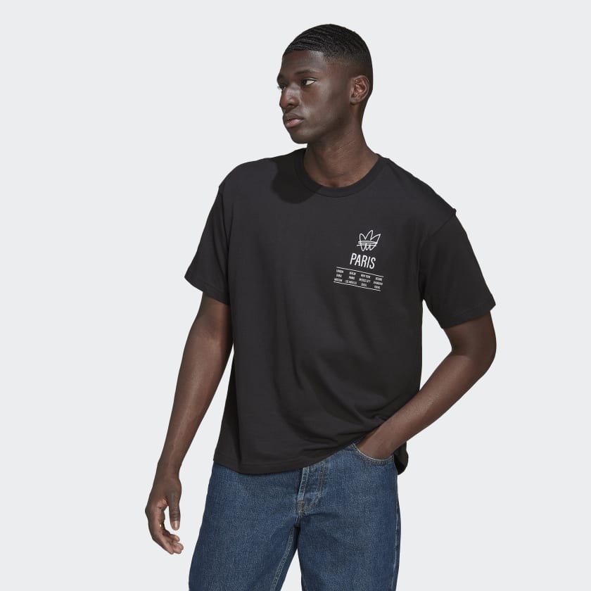 adidas Paris Premium City T-Shirt - Black | adidas UK