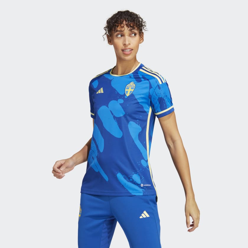 adidas Sweden Women's Team 23 Away Jersey - Blue