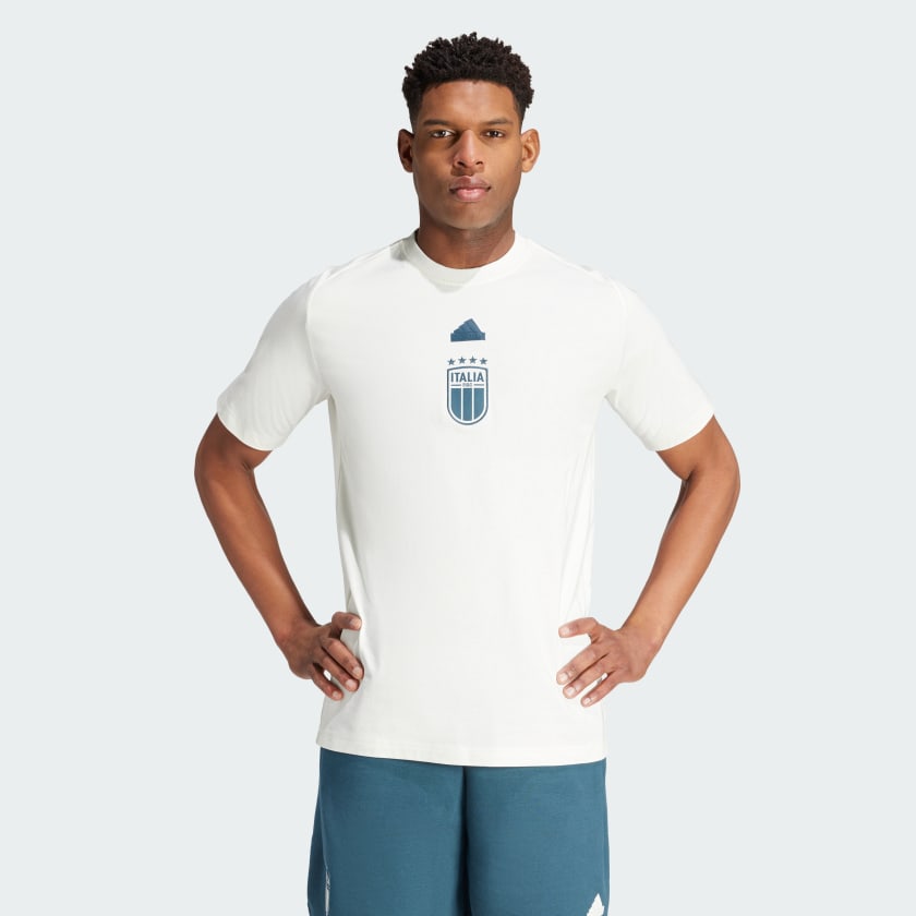 T shirt adidas azzurra clearance