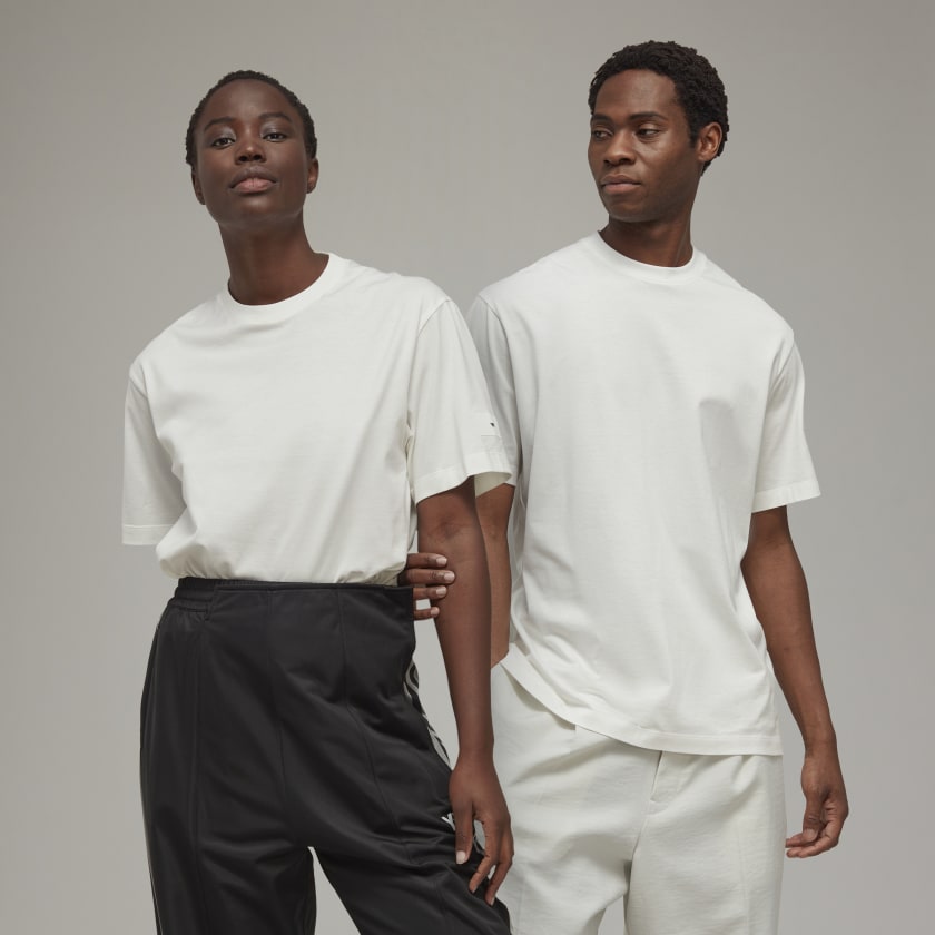 Ensemble t-shirt + short blanc + noir Adidas Performance