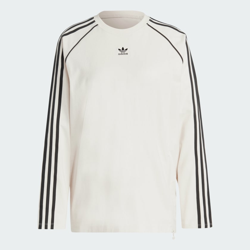 White adidas long sleeve top