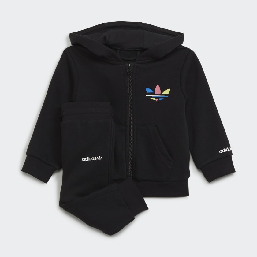 adidas Ensemble Adicolor Trefoil Full Zip Hoodie noir adidas Canada