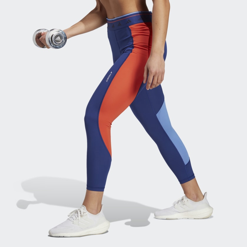 adidas Techfit Colorblock Leggings Blue | Women's Training | adidas US