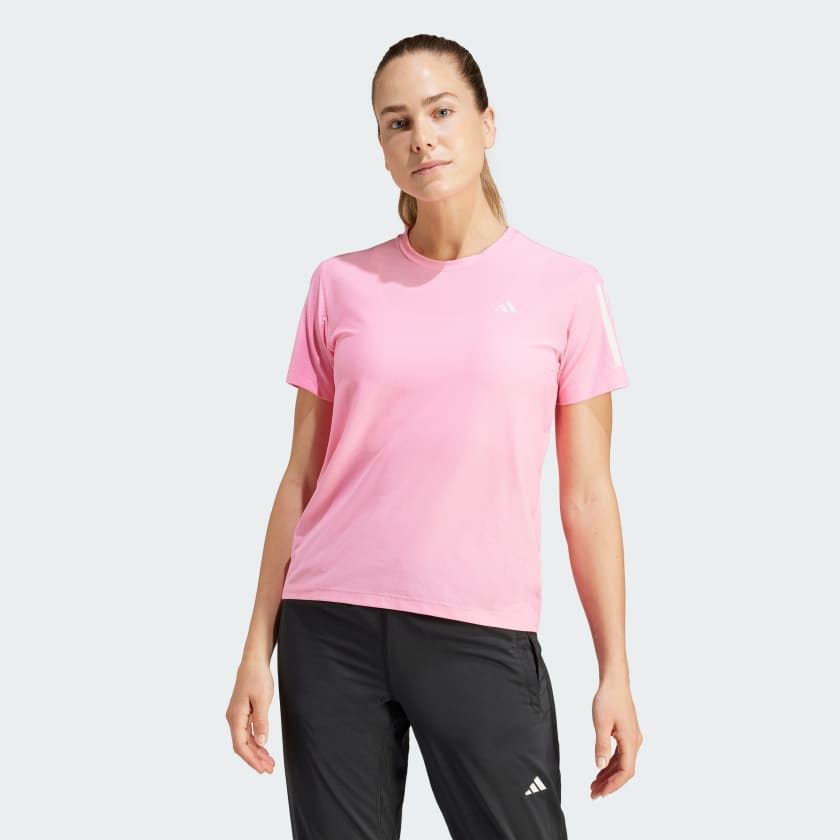 Adidas shirt roze hot sale