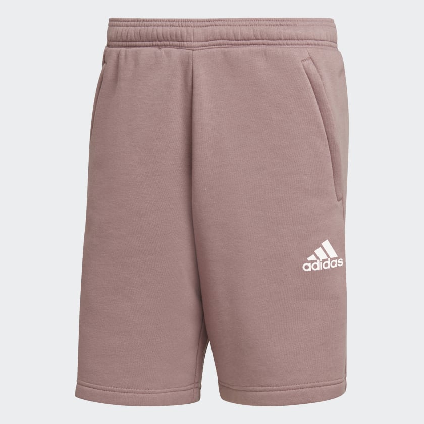 Adidas fleece logo shorts clearance