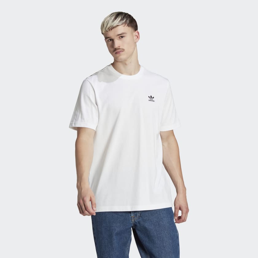 adidas Adicolor Classics Back and Front Trefoil Boxy Tee - White ...