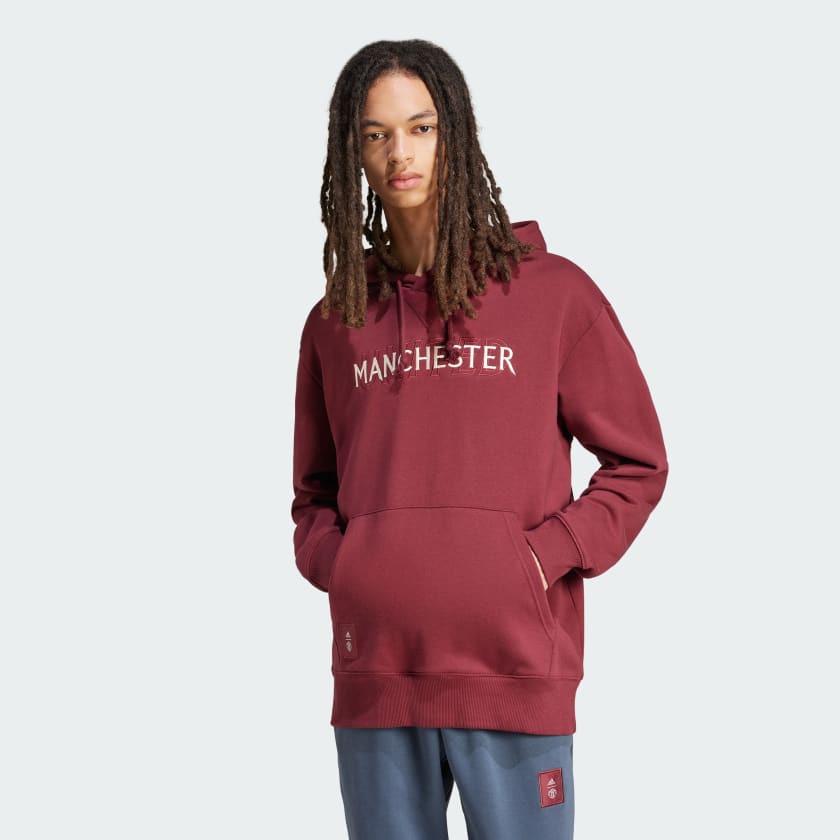 Felpa con cappuccio Seasonal Manchester United FC Bordeaux adidas adidas Italia