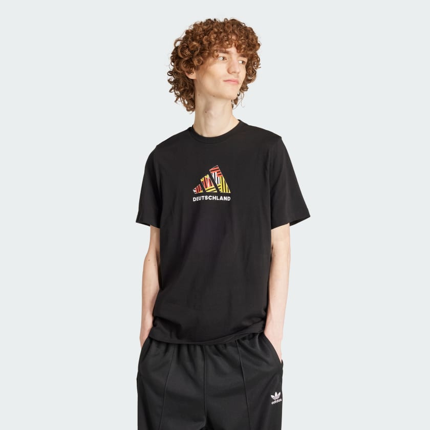 adidas Germany Football Fan Graphic T Shirt Black adidas Ireland
