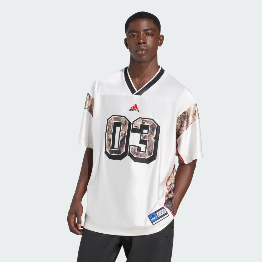 【adidas】ORIGINALS CAMO JERSEY ★KD6247★ホワイトメンズ adidas Originals Camo Football Jersey - White | Free