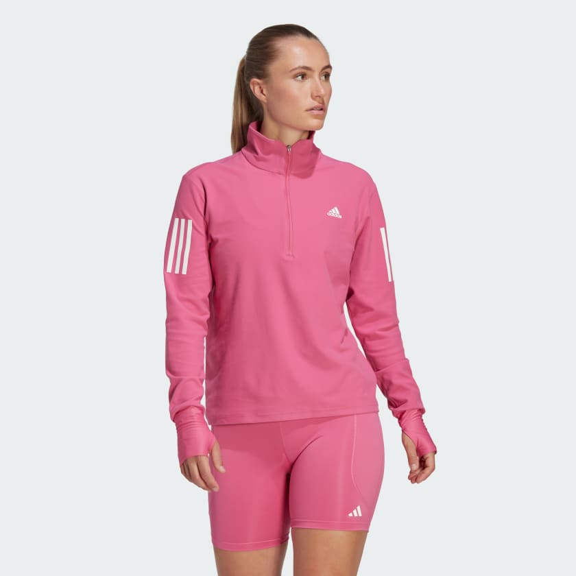 adidas Own the Run Running Sweatshirt Roze adidas Offici le