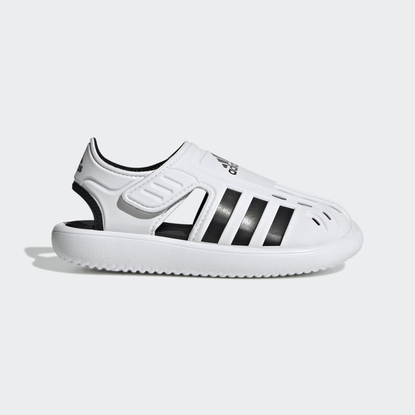 👟 adidas Toe adidas - US | Summer Closed Swim Sandals 👟 White Water | Kids