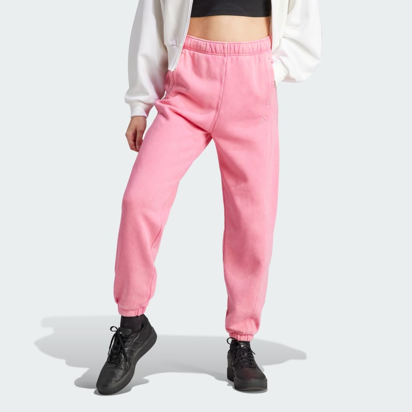adidas ALL SZN Fleece Washed | US Lifestyle adidas Pink - Pants Women\'s 