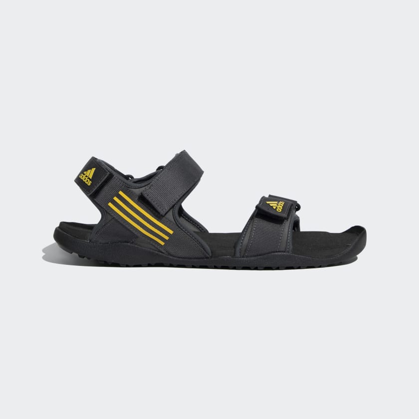 Adidas sandals hotsell grey