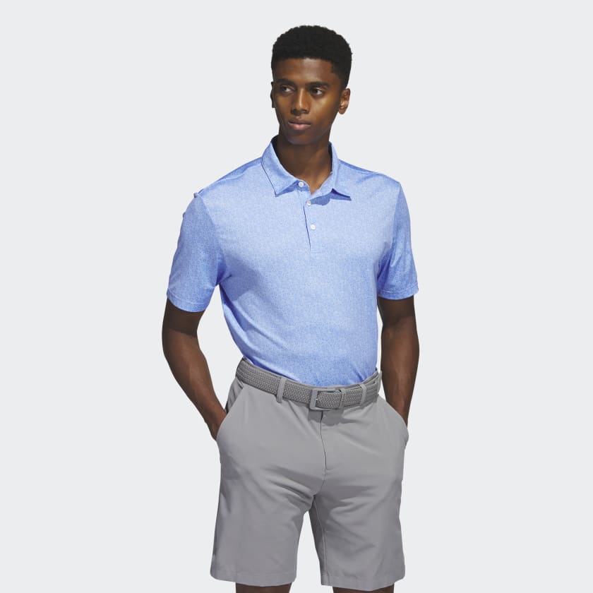 Centrum pave Rejsende købmand adidas Ultimate365 Allover Print Golf Polo Shirt - Blue | Men's Golf |  adidas US