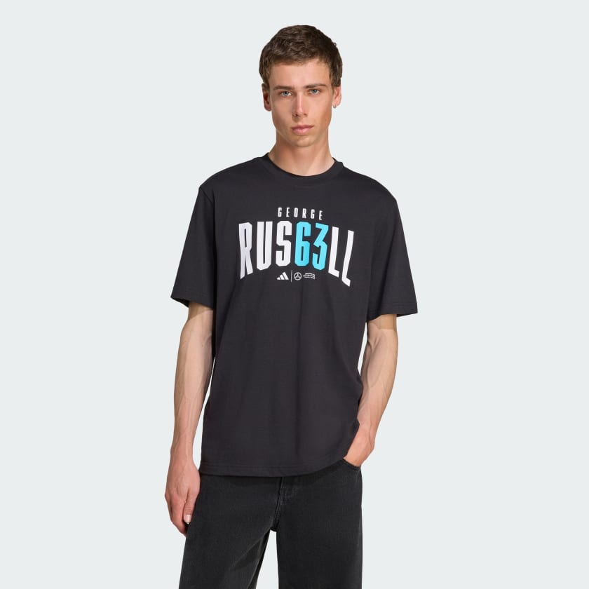 【adidas】センターロゴルーズフィットTシャツ アディダス Mercedes AMG Petronas Formula 1 Team ジョージ