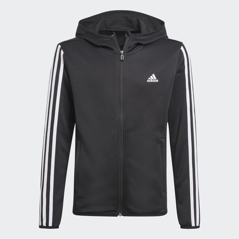 Adidas originals floating 3 stripe hot sale hoodie