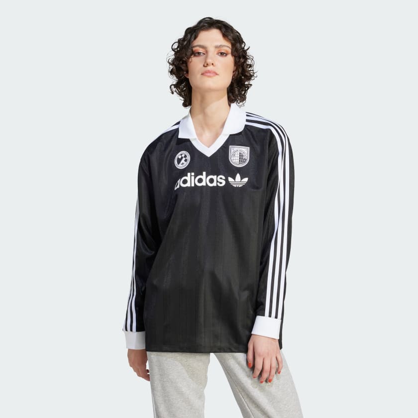 adidas originalsフットボールシャツ 長袖ゲームシャツ - メルカリ