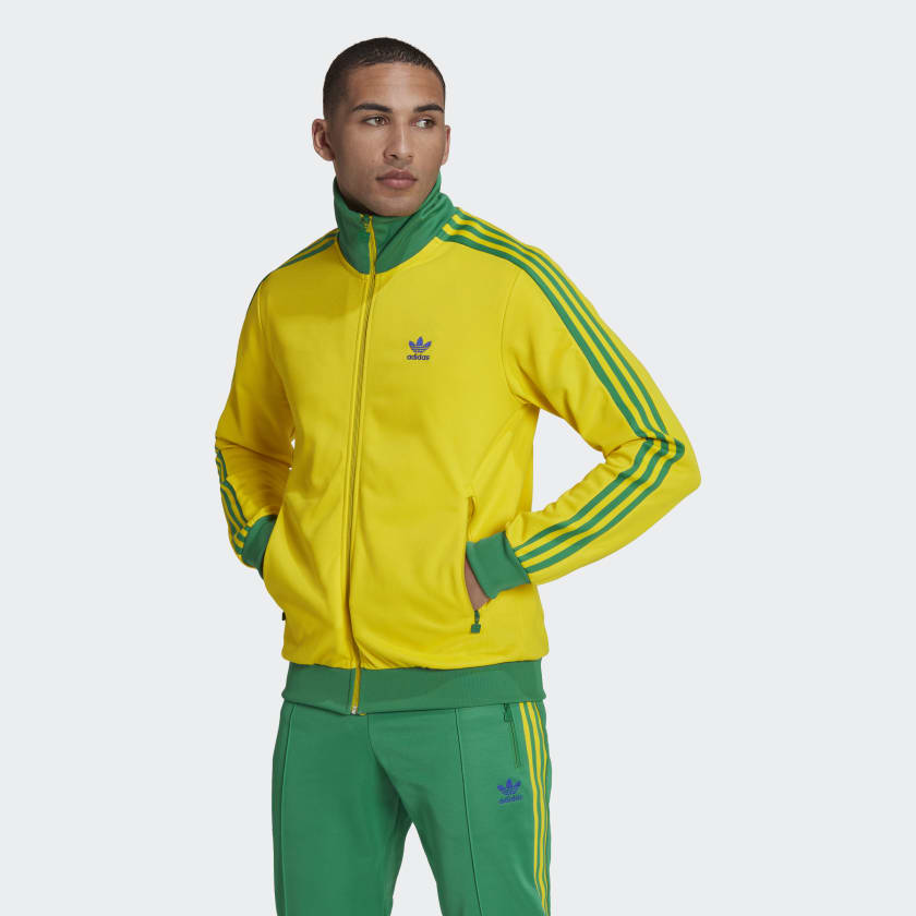 Soplar Embutido Puno adidas Beckenbauer Track Jacket - Yellow | Men's Lifestyle | adidas US