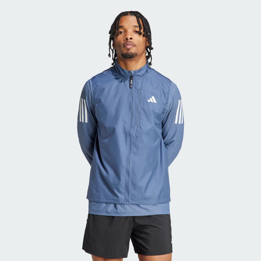 adidas Own the Run Vest - Blue | Men's Running | adidas US