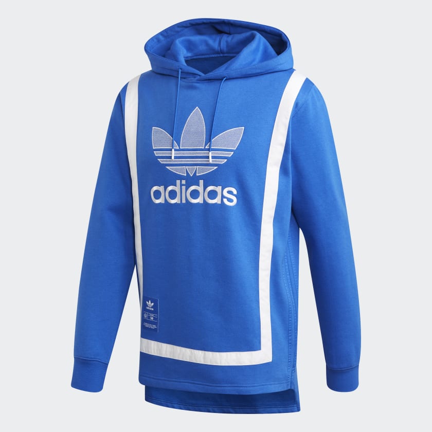 adidas Warm Up Hoodie Blue adidas New Zealand
