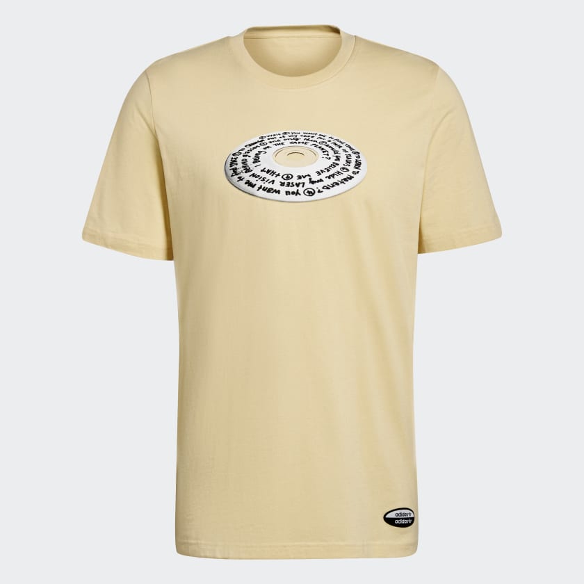 Laser orange graphic tee sales