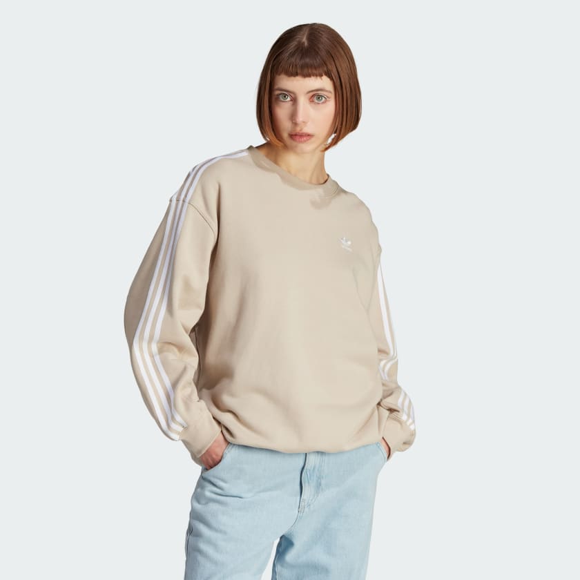 Vouwen sociaal Maria adidas Adicolor Classics Oversized Sweatshirt - Beige | Women's Lifestyle |  adidas US