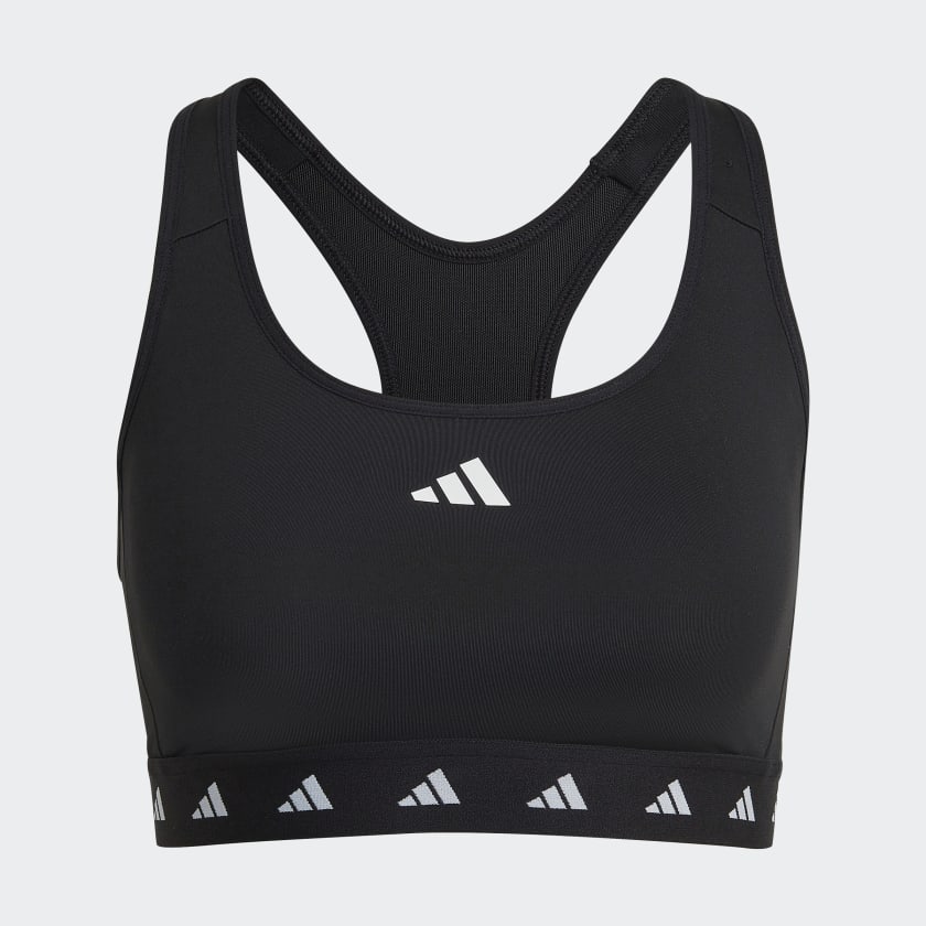 Black adidas sports bra shop