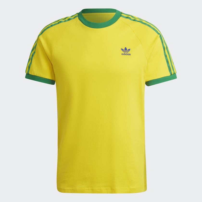 adidas 3 Stripes Tee Yellow Men s Lifestyle adidas US