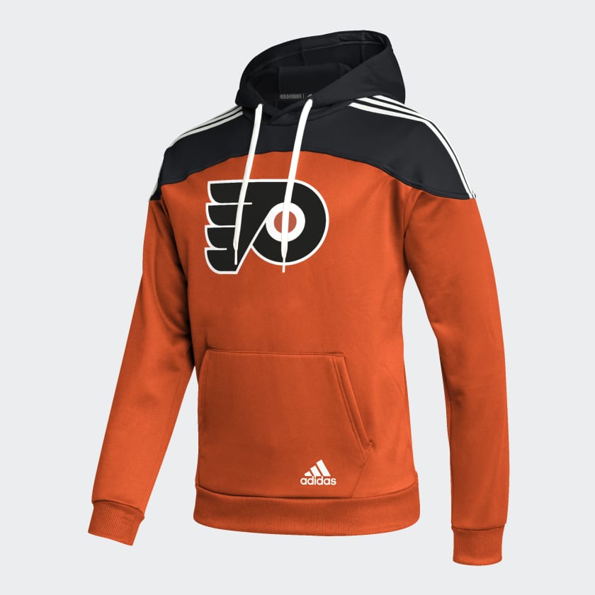 Men's Philadelphia Flyers adidas Orange Platinum Jersey Pullover Hoodie
