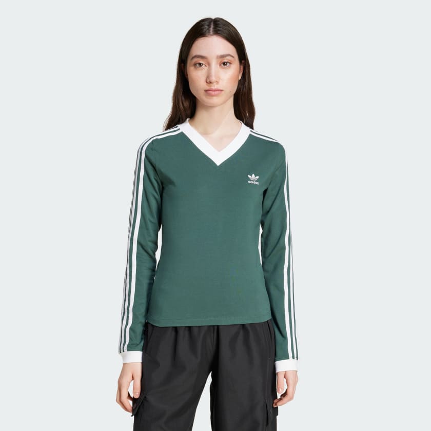Adidas originals v neck jersey outlet