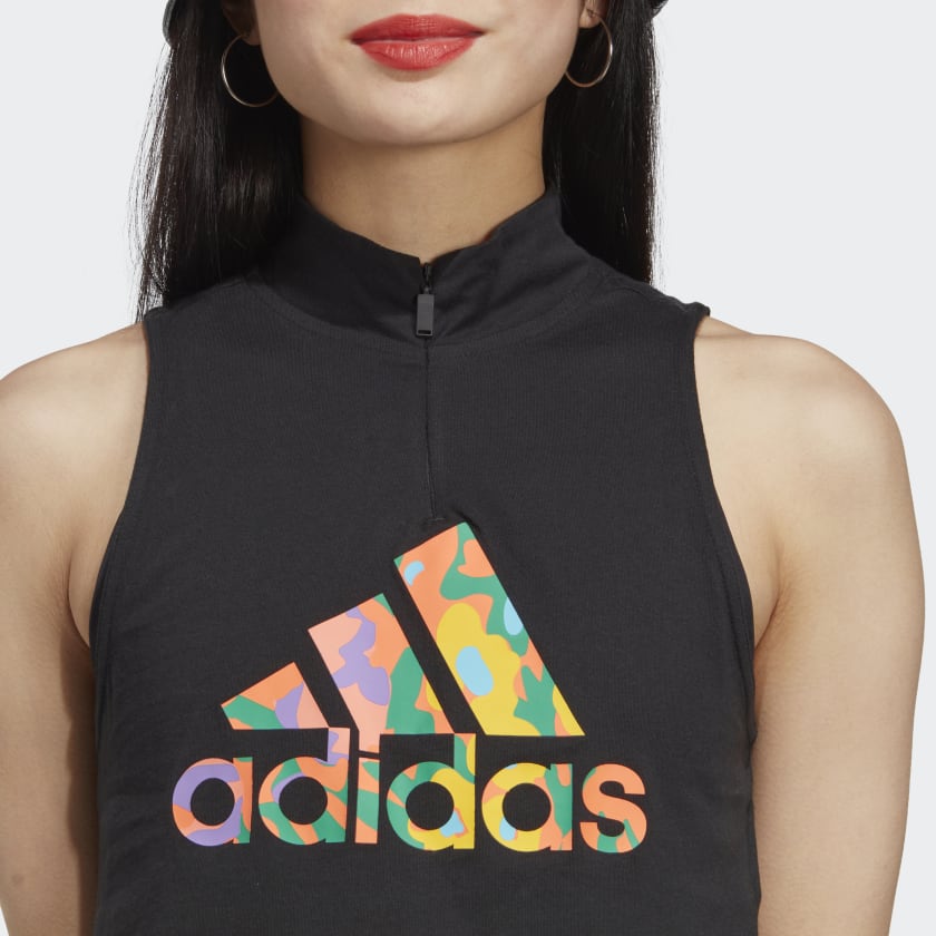 Graphic Tank Top Black HT4706 41 Detail