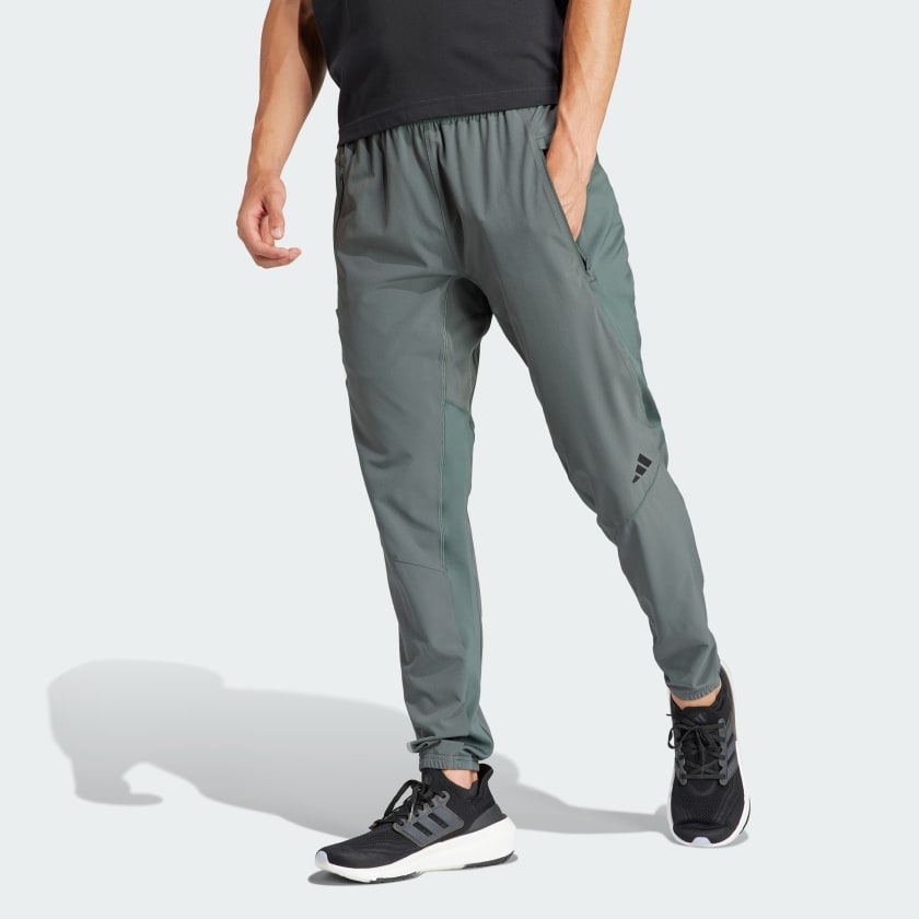 Pantalon de jogging adidas Junior en partie matière recyclée respirante  noire à coupe slim et taille élastiquée