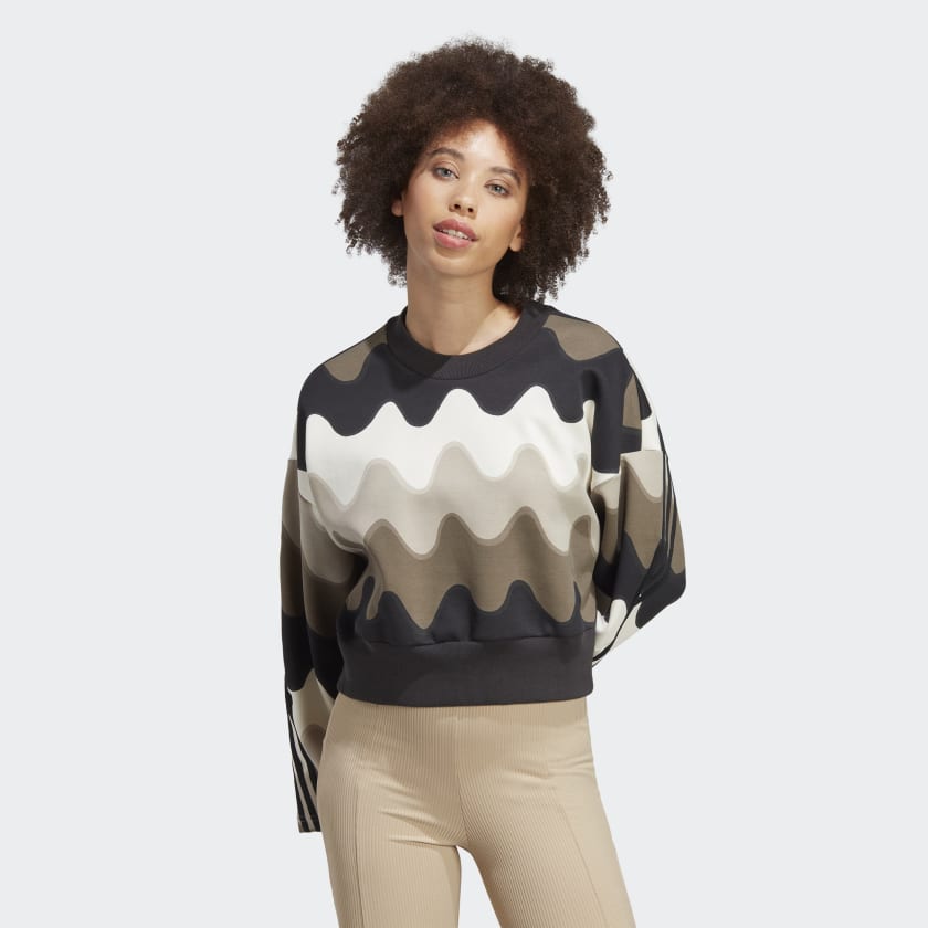 adidas x Marimekko Future Icons 3-Stripes Sweatshirt - White | adidas ...