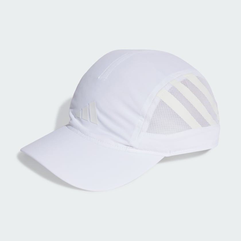adidas 3 Panel HEAT.RDY Training Running Sport Cap White