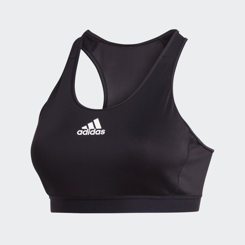 Buy adidas Womens Don't Rest Alphaskin Padded Bra Top (Plus Size) White