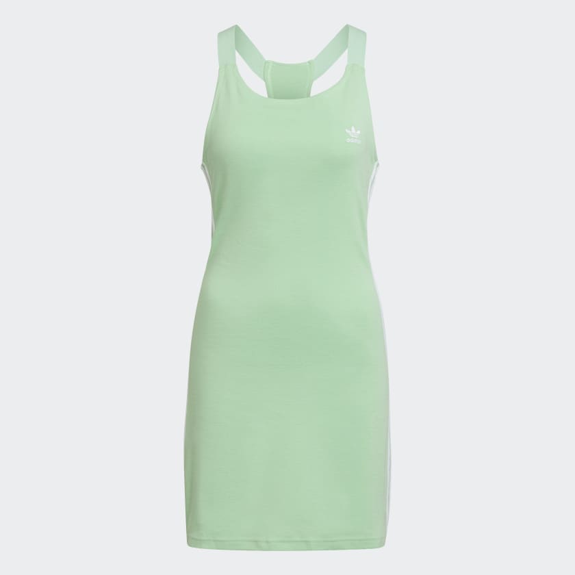 adidas Adicolor Classics Racerback Dress - Green | Women's Lifestyle ...