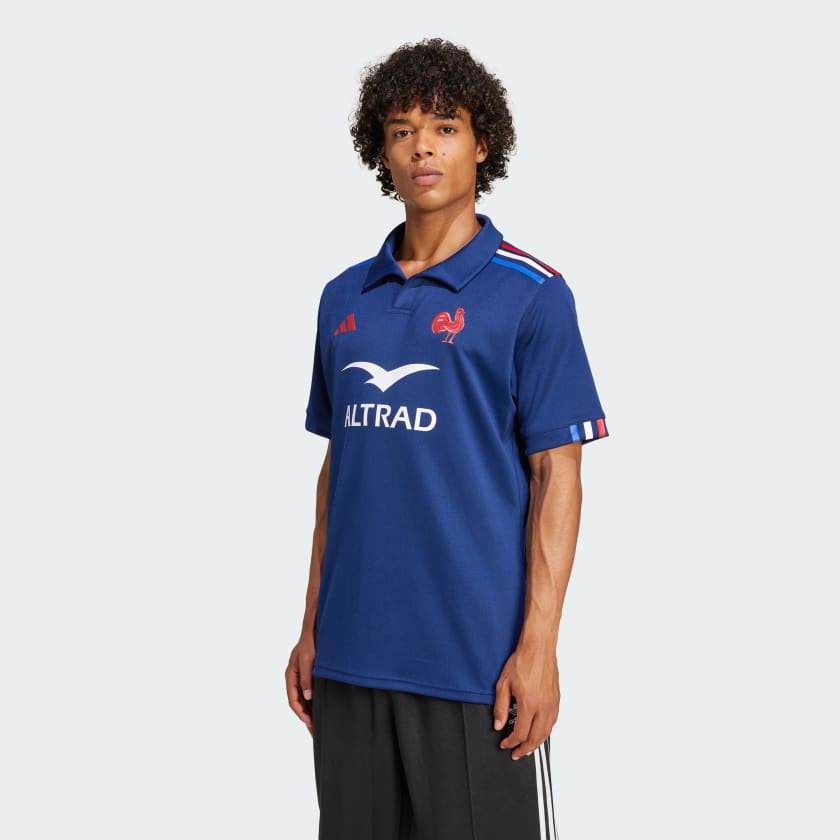 Maillot Domicile Rugby France Bleu adidas adidas France