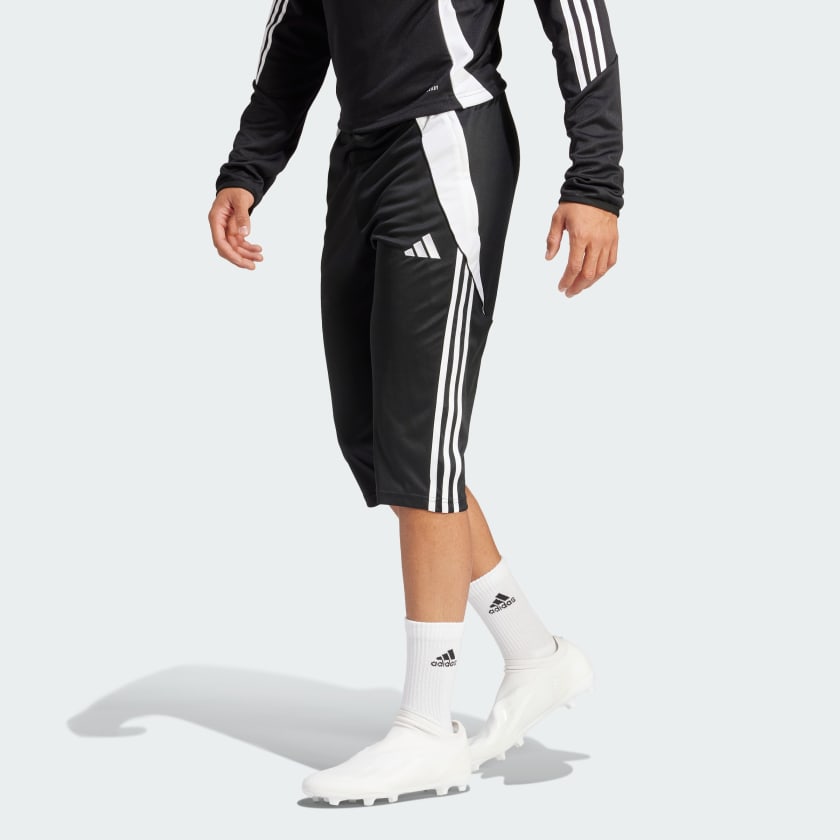 adidas Men's Tiro 21 Track Pants, Black/White, Large