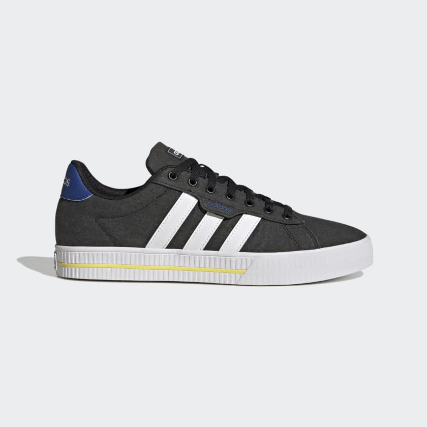 Adidas black daily slippers sales