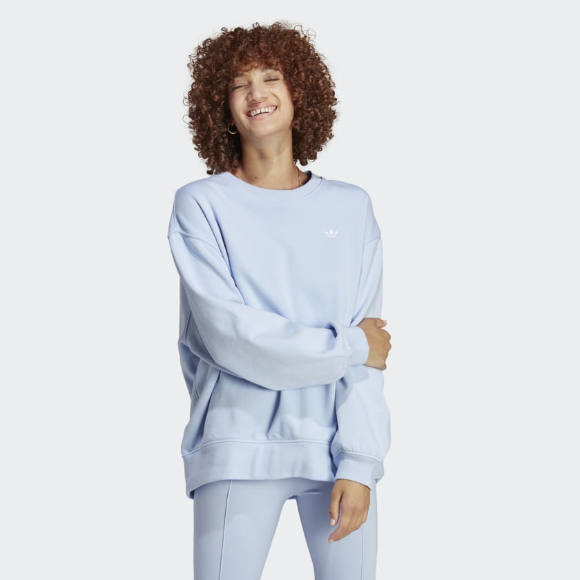 adidas Premium Essentials Oversized Sweatshirt Blue adidas Belgium