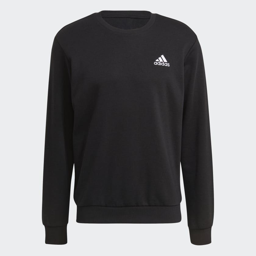 adidas Essentials Embroidered Small Logo Sweatshirt Schwarz adidas Deutschland