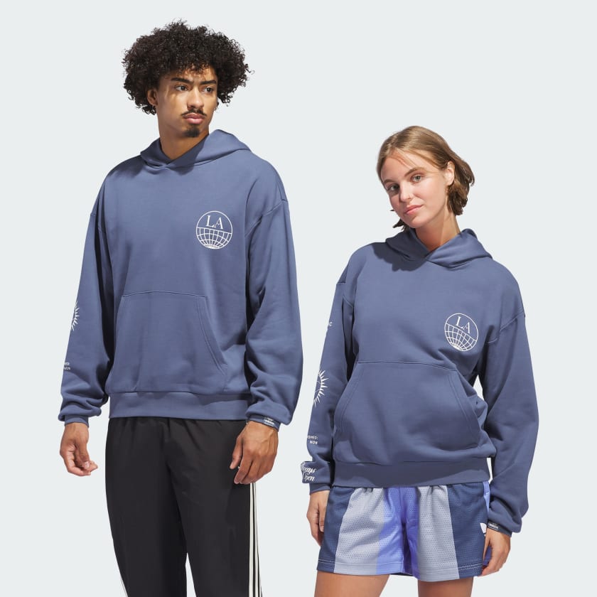 adidas LA to the World Graphic Hoodie Gender Neutral Blue adidas Thailand