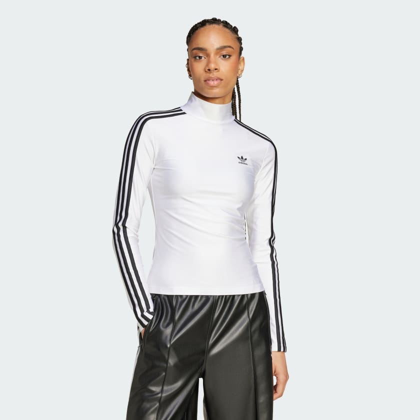 adidas Adicolor 3 Streifen Turtleneck Longsleeve WeiB adidas Deutschland