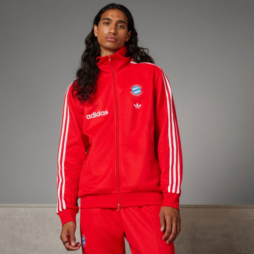 adidas FC Bayern M nchen Beckenbauer Sportjack rood adidas Belgium