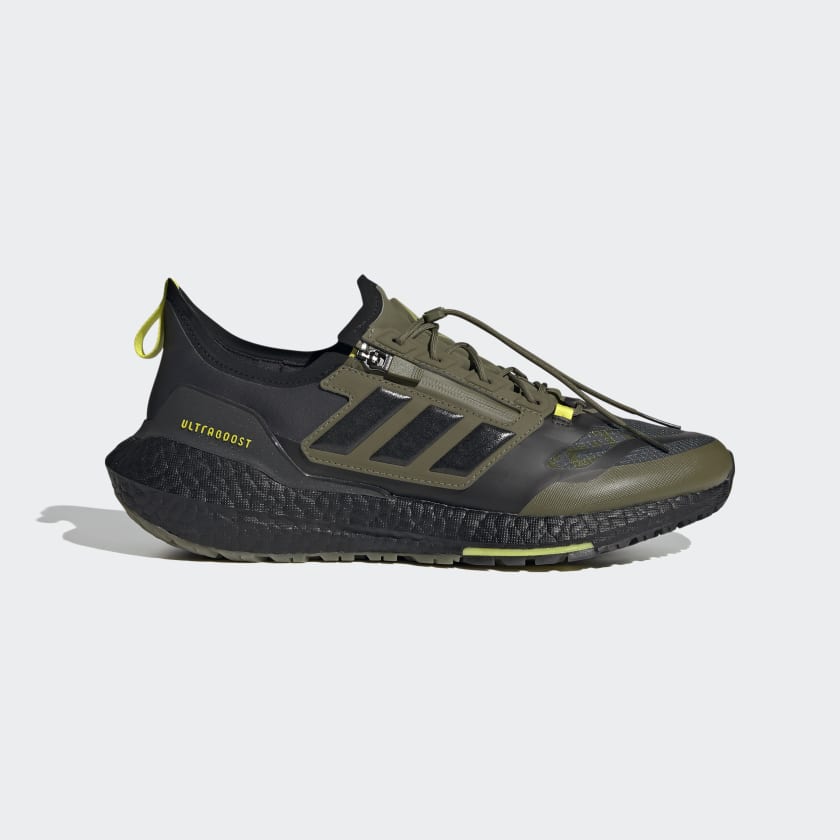 adidas Ultraboost 21 GORE-TEX Running Shoes - Green | Men's 