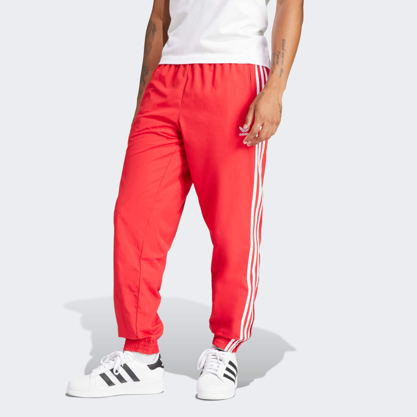 adidas Adicolor Woven Firebird Track Pants - Red | Men's Lifestyle ...